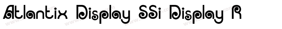 Atlantix Display SSi Display Regular字体转换